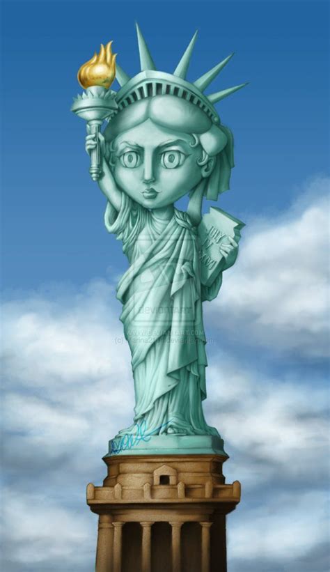 Statue of Liberty, chibi style by Marina210n Lady Liberty, Statue Of Liberty, Liberty Wallpaper ...