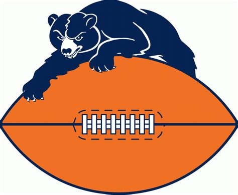 Chicago Bears Primary Logo (1954) - A blue bear lying on top of an ...