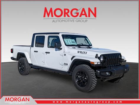 New 2023 Jeep Gladiator Willys Crew Cab Pickup in #L526474 | Morgan Auto Group