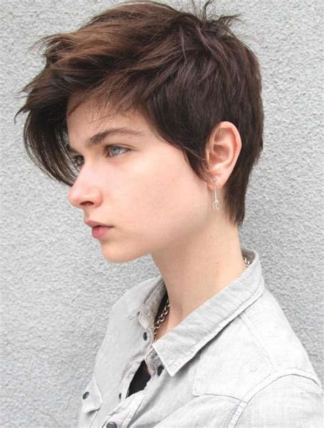 tomboy hairstyle | Tomboy hairstyles, Short hair styles, Short hair cuts