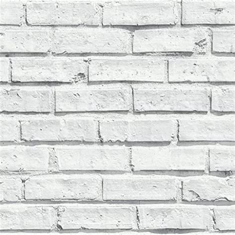 Arthouse White Brick Wallpaper - Realistic Brick Effect - Rustic White ...