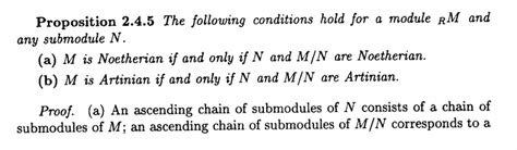 Noetherian Modules and Submodules