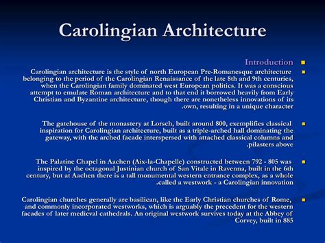 PPT - Carolingian Architecture PowerPoint Presentation, free download ...