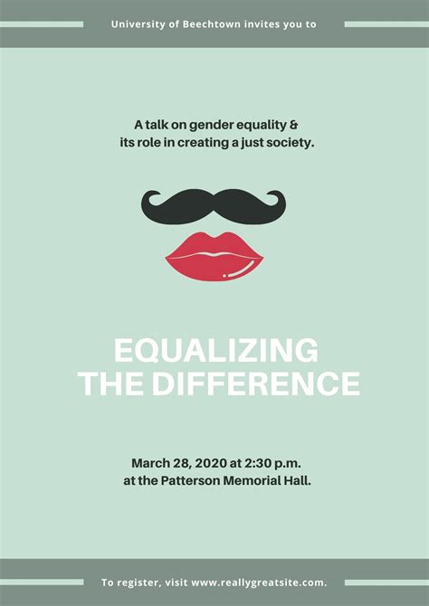 Customize 15+ Gender Equality Posters Templates Online - Canva