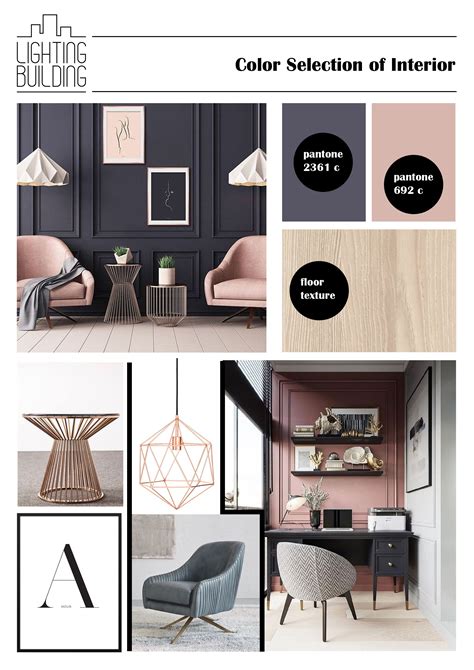 Pantone Color of Interior | Interior design mood board, Materials board interior design ...