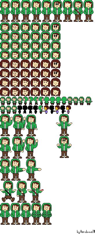 StoryShift Chara Sprite Sheet by HerobrineTV on DeviantArt