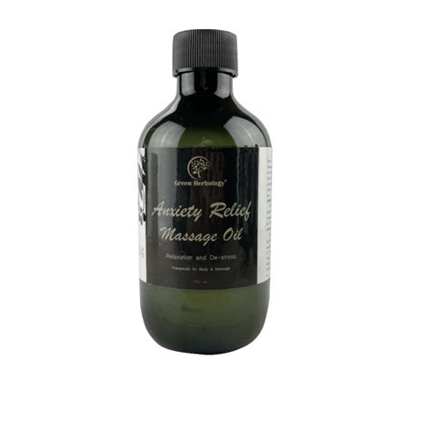 Anxiety Relief Aromatherapy Massage Oil / Bath Oil / Body Oil - Green ...