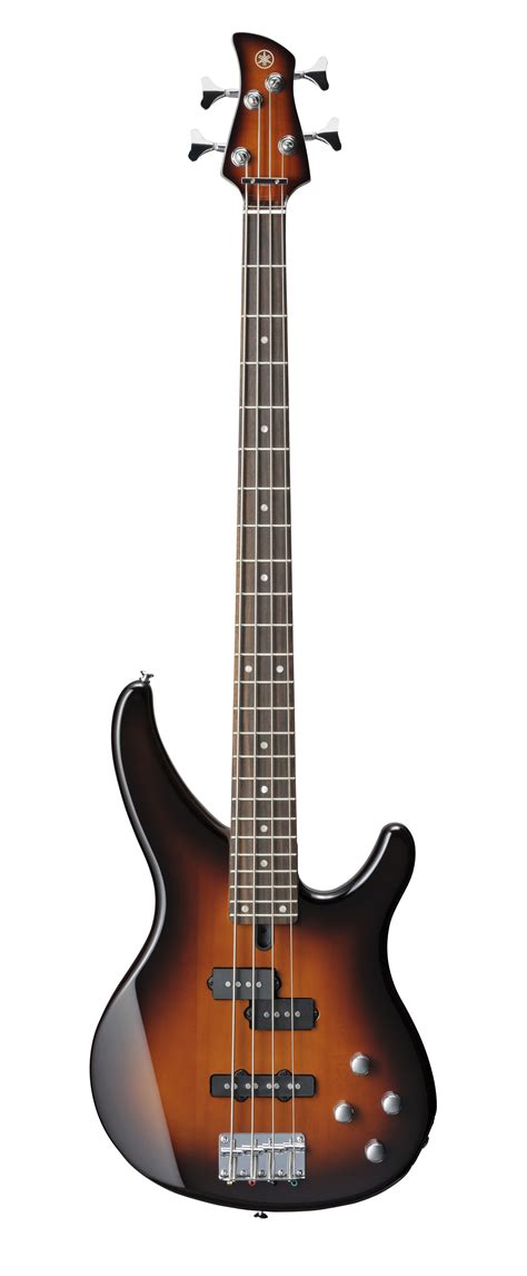 Yamaha TRBX204 4-String Electric Bass Guitar In Bright Red Metallic, Galaxy Black, Grey Metallic ...