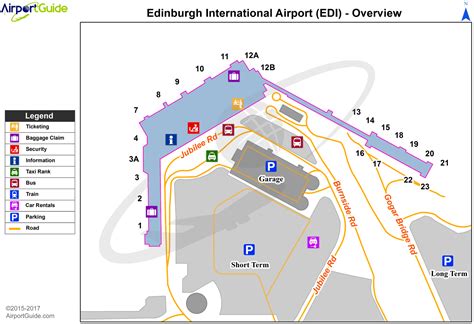 Edinburgh - Edinburgh (EDI) Airport Terminal Map - Overview | Edinburgh airport, Airport map ...