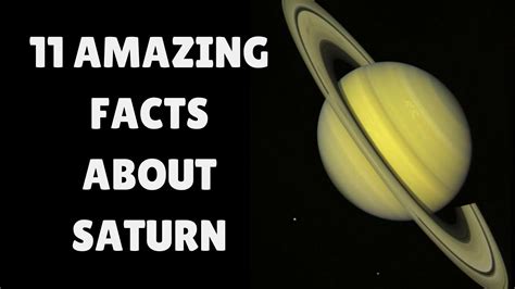 Saturn Facts and Information | 11 Interesting Facts About Planet Saturn - YouTube