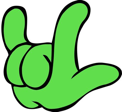 Green ily hand | Sign language lessons, Sign language art, Language lessons