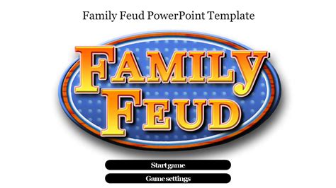 Family Feud Game Show Powerpoint