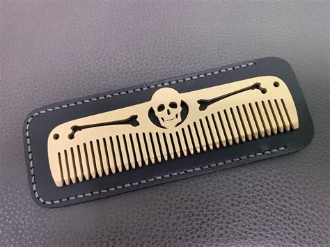 Skull & Bones (Brass) — Metal Comb Works