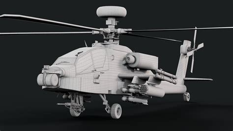 AH-64 Apache Helicopter 3D Models | ActionVFX