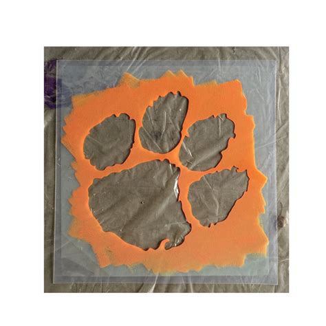 Clemson University Tiger Paw Stencil – clemsonframeshop