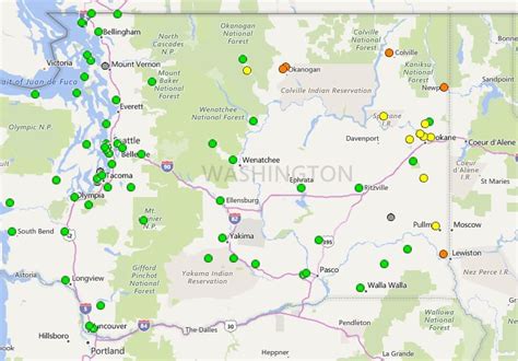 Smoke gradually clearing, air quality index map shows signs of better air | krem.com