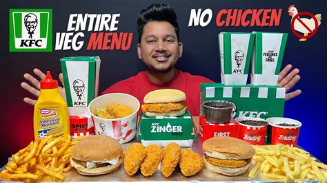 Ordered Entire KFC Menu-VEG | KFC Best Veg Food Options in INDIA | KFC VEG MENU 2023 | KFC ...