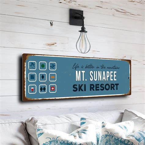 Mt Sunapee | Ski Resort Decor | Mt Sunapee Gift