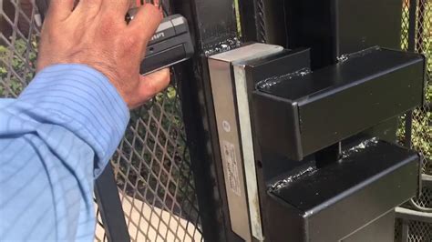 Electromagnetic Gate Lock install (www.diazgates.com) - YouTube