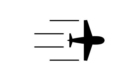 Isolated flying airplane silhouette icon 15479282 Vector Art at Vecteezy