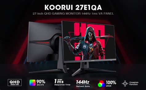 Koorui GP01 Review 2023: 24 1440p 165Hz IPS Gaming Monitor, 46% OFF