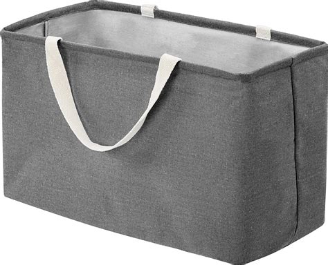 Large Gray 13 Inch x 22 Inch Eco-Fabric Bin | Storables