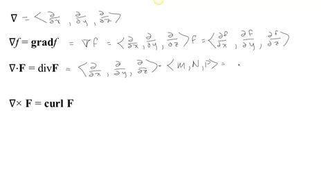 Summary - Gradient, Divergence, Curl, and the Del Operator - YouTube