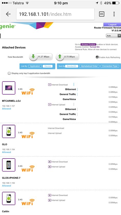 Bandwidth utilization by device and application Is... - NETGEAR Communities