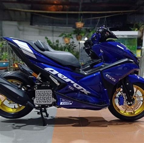 Blue Yamaha Aerox 155 | Konsep mobil, Sepeda retro, Mobil