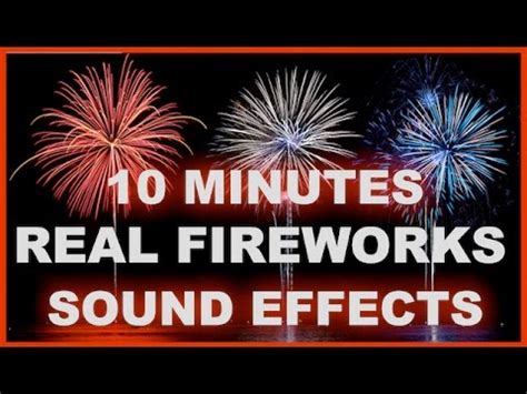 Sound Effects Of Fireworks | 10 MINUTES | High Quality Audio - YouTube