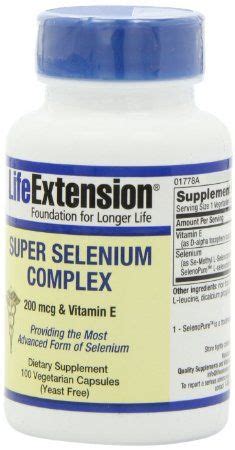 Life Extension Super Selenium Complex with Vitamin E – Cellular Health ...