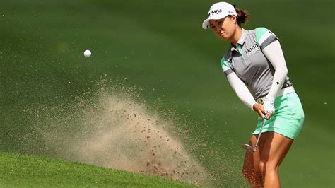 Minjee Lee of Australia plays a tee shot on the fourth hole during the third round of the LPGA ...