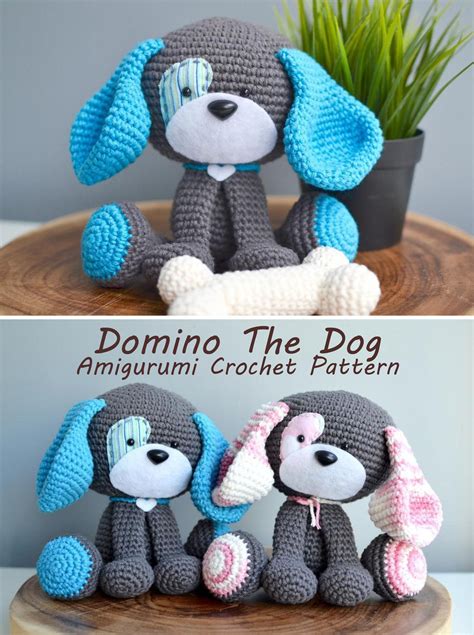 Domino The Dog Amigurumi Crochet Pattern #ad #amigurumi #crochet # ...