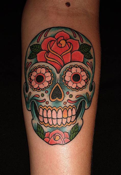 Candy Skull Tattoos Designs, Ideas and Meaning | Tattoos For You