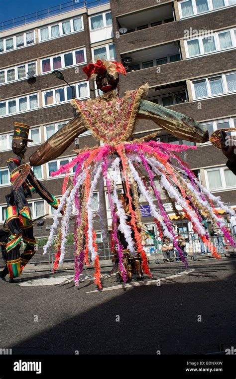 Tall costume at the 2009 Notting Hill Carnival Stock Photo - Alamy