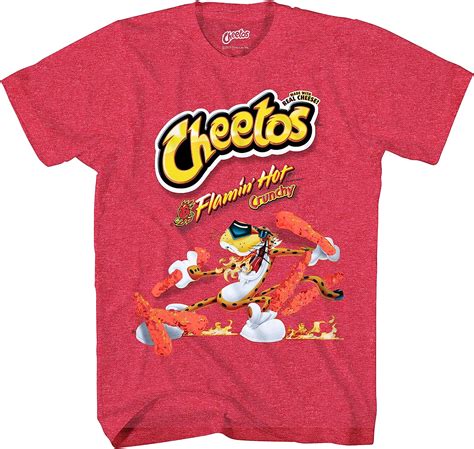 Cheetos T-Shirt - Men's Flamin Hot Shirt with Chester Cheetah: Buy ...