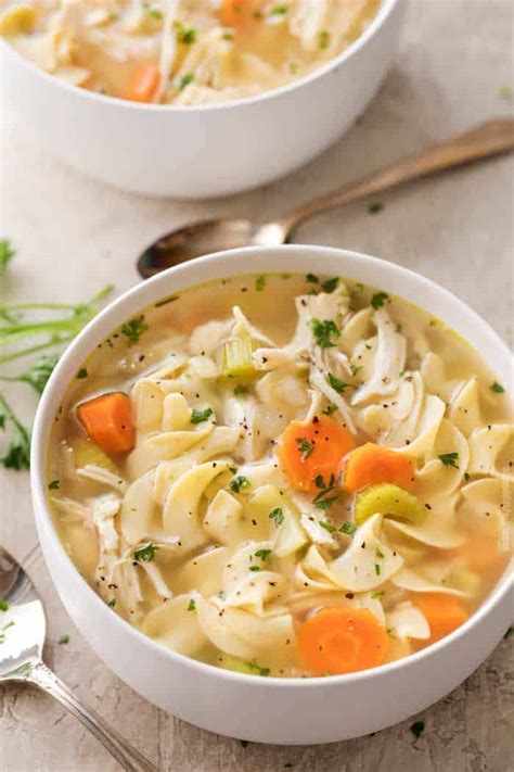 chicken noodle soup slow cooker whole chicken