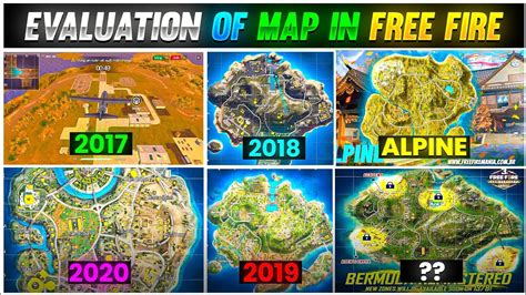 EVOLUTION OF MAP IN FREE FIRE | 2017 TO 2023 | GARENA FREE FIRE | HOW MAP EVOLVE IN FREE FIRE ...