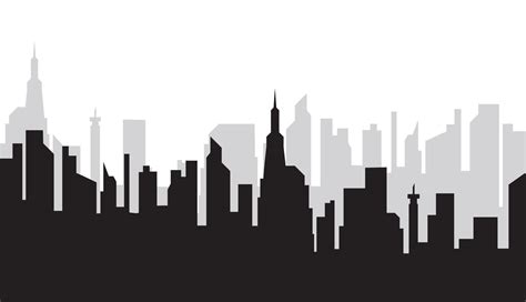 Silhouette of the city. City skyline silhouette. Modern cityscape vector for t shirt. Abstract ...