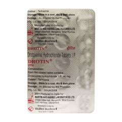 DROTIN Tablet 15's : Price, Uses, Side Effects | Netmeds