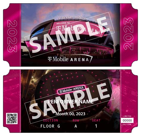 T-Mobile Arena Souvenir Ticket | T-Mobile Arena