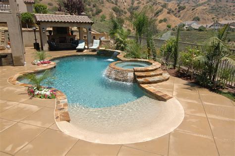 Freeform Pools: Page 2 | Backyard beach, Beach entry pool, Small pool design