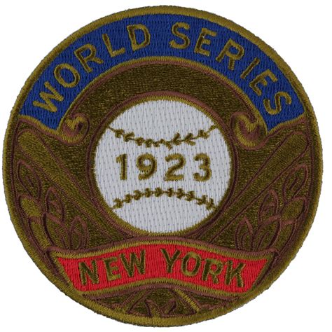 1923 New York Yankees MLB World Series Champions Jersey Logo Patch