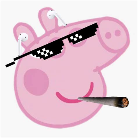 Mlg Peppa - Peppa Pig Meme Faces, HD Png Download - kindpng