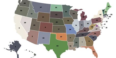 Most Popular Paint Colors in Every State - BEHR United States Infographic