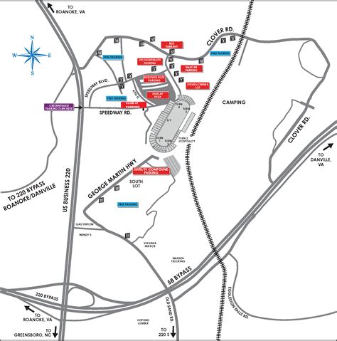 Maps and Parking - Martinsville Speedway