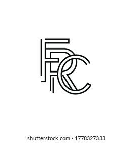 Frc Typography Symbolic Minimal Logo Stock Vector (Royalty Free ...