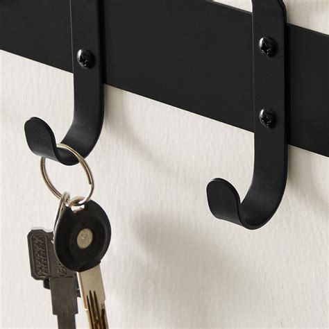 Set of 2 Black Metal Coat Rack with Hooks | Home Furniture | SONGMICS