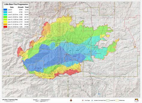 Little Bear Fire Update - Ruidoso, NM. June 14, 2012.