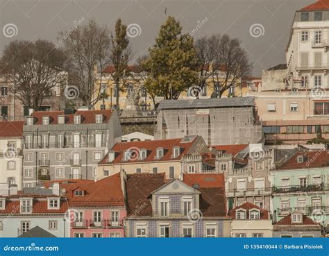 Architecture - Houses of Lisbon, Portugal. Stock Photo - Image of outdoor, cold: 135410044